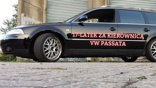 17-latek za kierownicą VW Passata