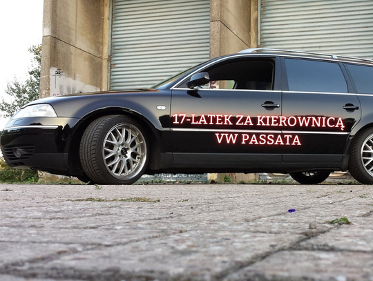17-latek za kierownicą VW Passata