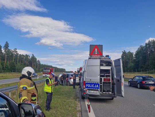 Groźnie wyglądający wypadek na krajowej S7