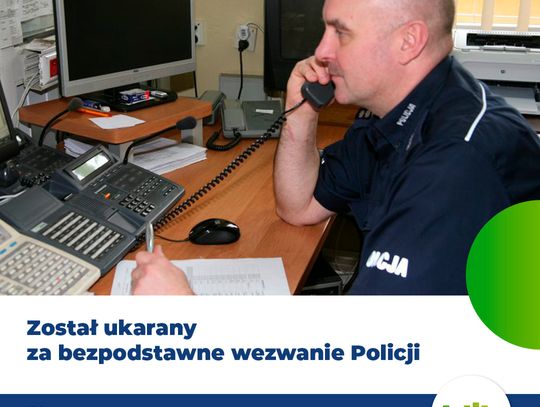 Mieszkaniec gm. Biskupiec został ukarany za bezpodstawne wezwanie Policji