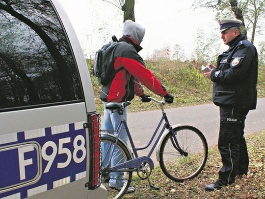 Nietrzeźwy rowerzysta w Miłomłynie