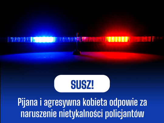 Pijana i agresywna kobieta odpowie za naruszenie nietykalności policjantów