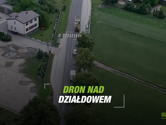 Policyjny dron nad powiatem Działdowskim