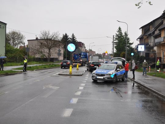 Potrącenie pieszego na przejściu dla pieszych