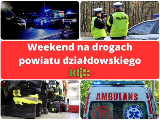 Weekend na drogach powiatu działdowskiego