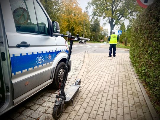 Wypadek na przejściu dla pieszych w Ostródzie – apel policji o ostrożność użytkowników hulajnóg elektrycznych!
