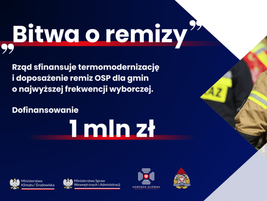 Zaproszenie dla gmin do udziału w „Bitwie o remizy”