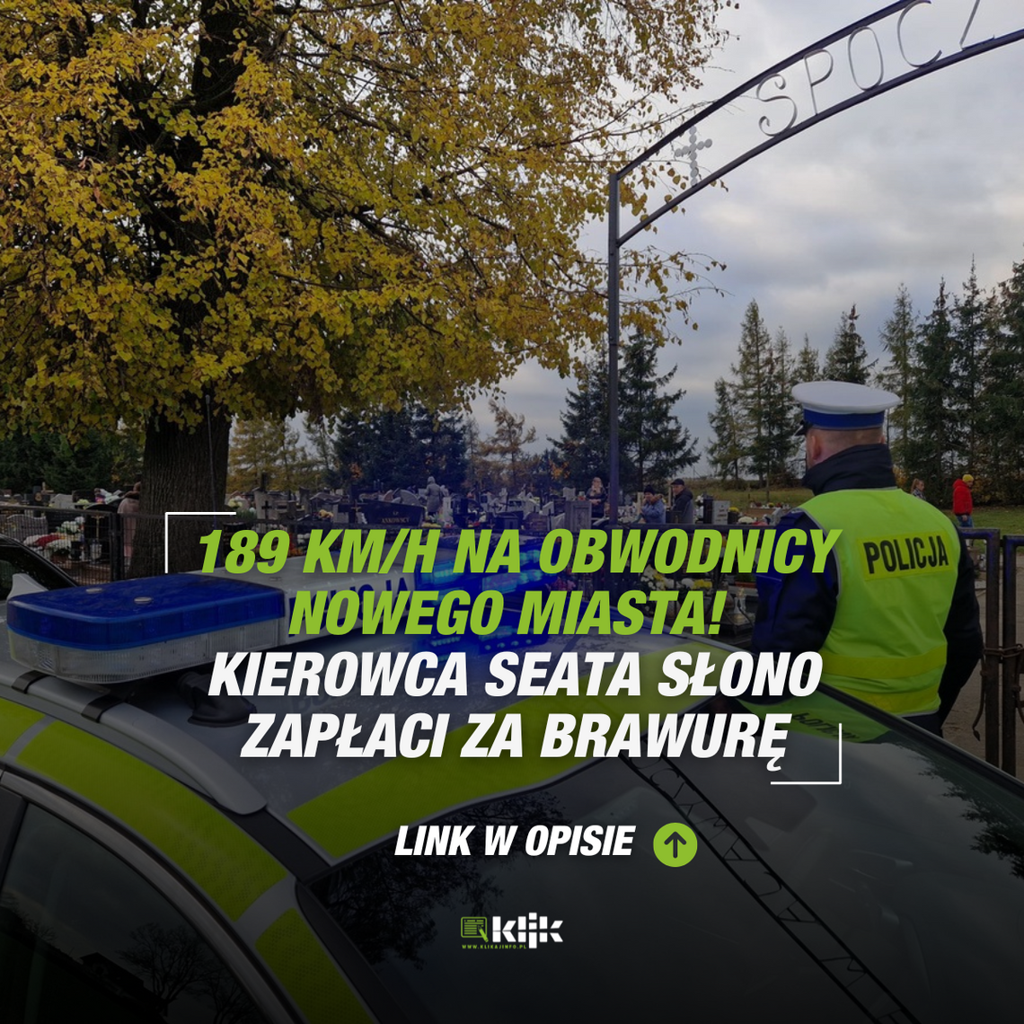 189 km/h na obwodnicy Nowego Miasta! Kierowca seata słono zapłaci za brawurę