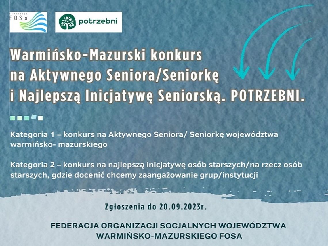 Aktywni seniorzy z szansą na wyróżnienie