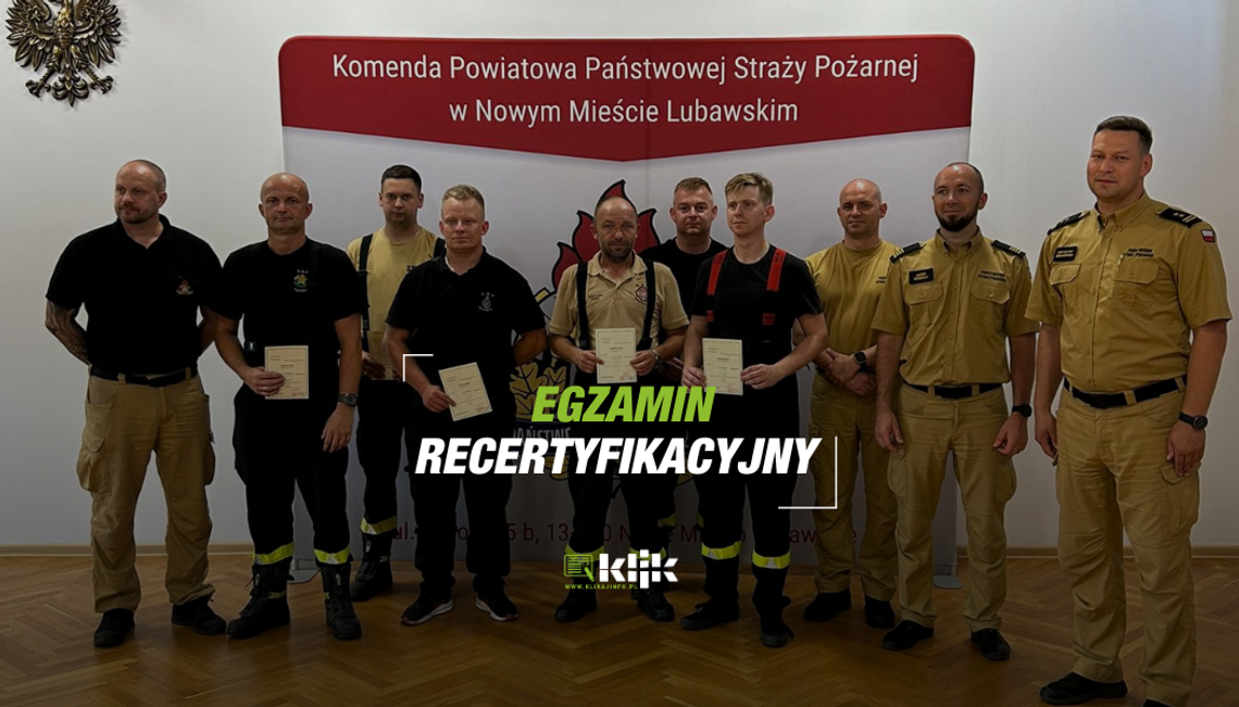 Egzamin recertyfikacyjny uprawnień kwalifikowanej pierwszej pomocy Straży