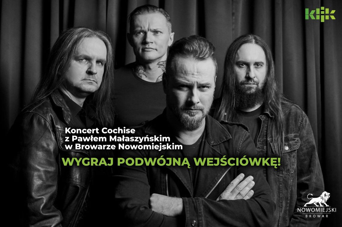 Konkurs: trzy podwójne wejściówki na koncert Cochise z Pawłem Małaszyńskim!