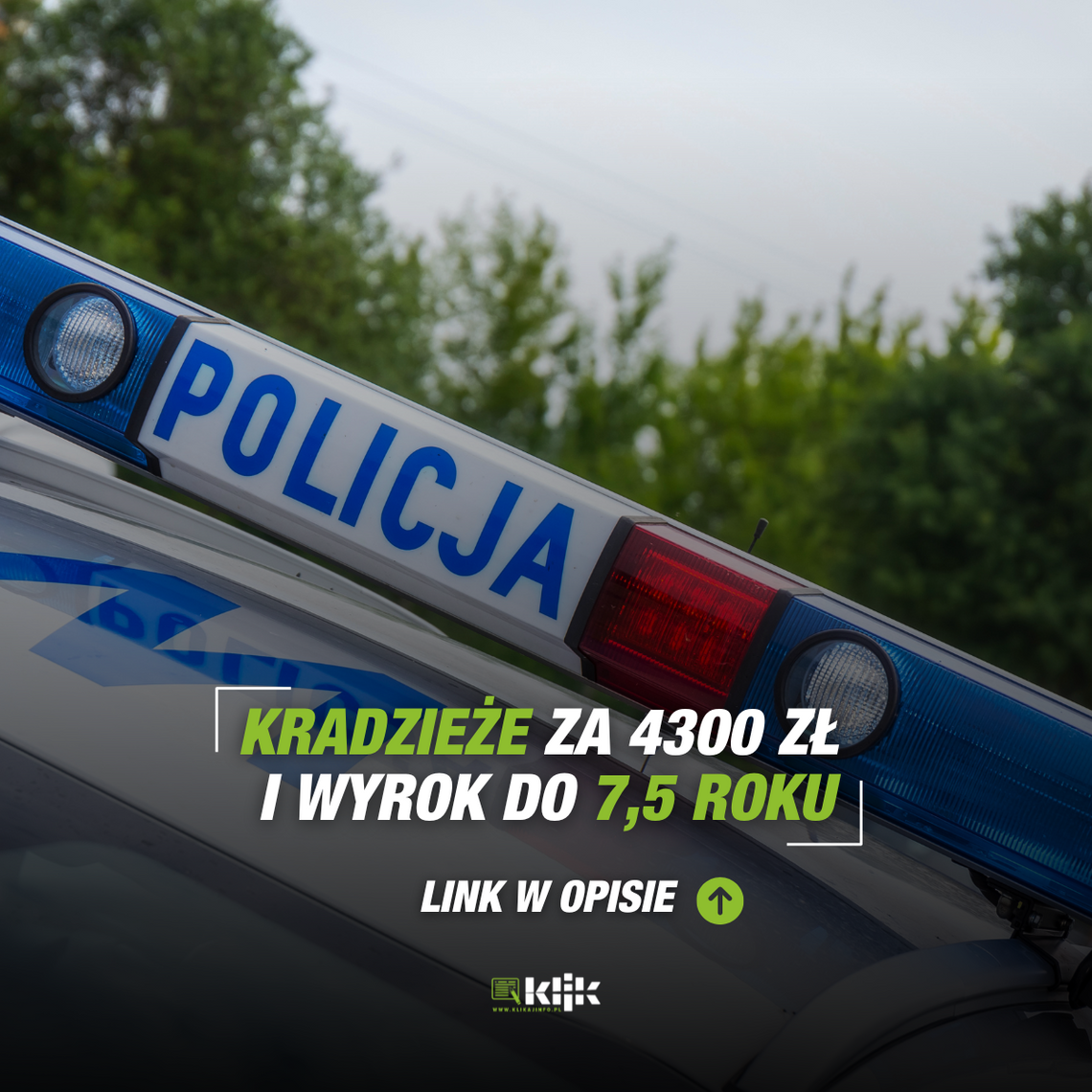 Kradzieże za 4300 zł i wyrok do 7,5 roku"