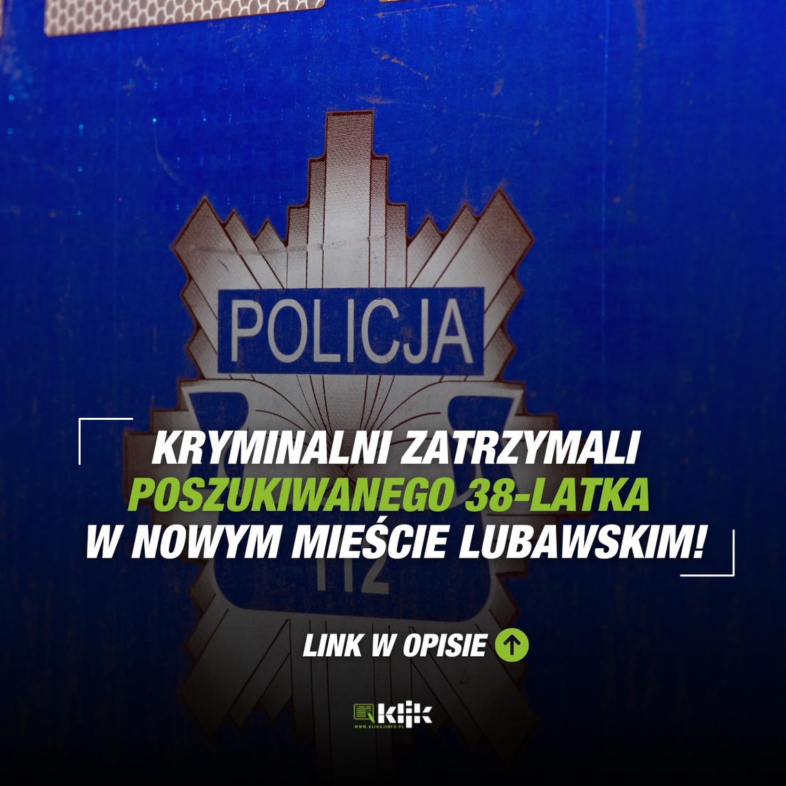 Kryminalni zatrzymali poszukiwanego 38-latka w Nowym Mieście Lubawskim!