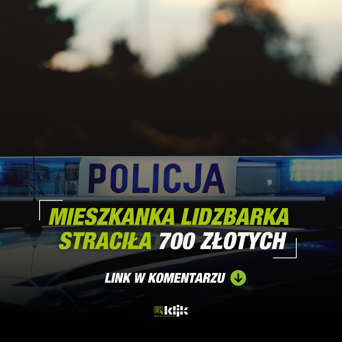 Mieszkanka Lidzbarka straciła 700 złotych