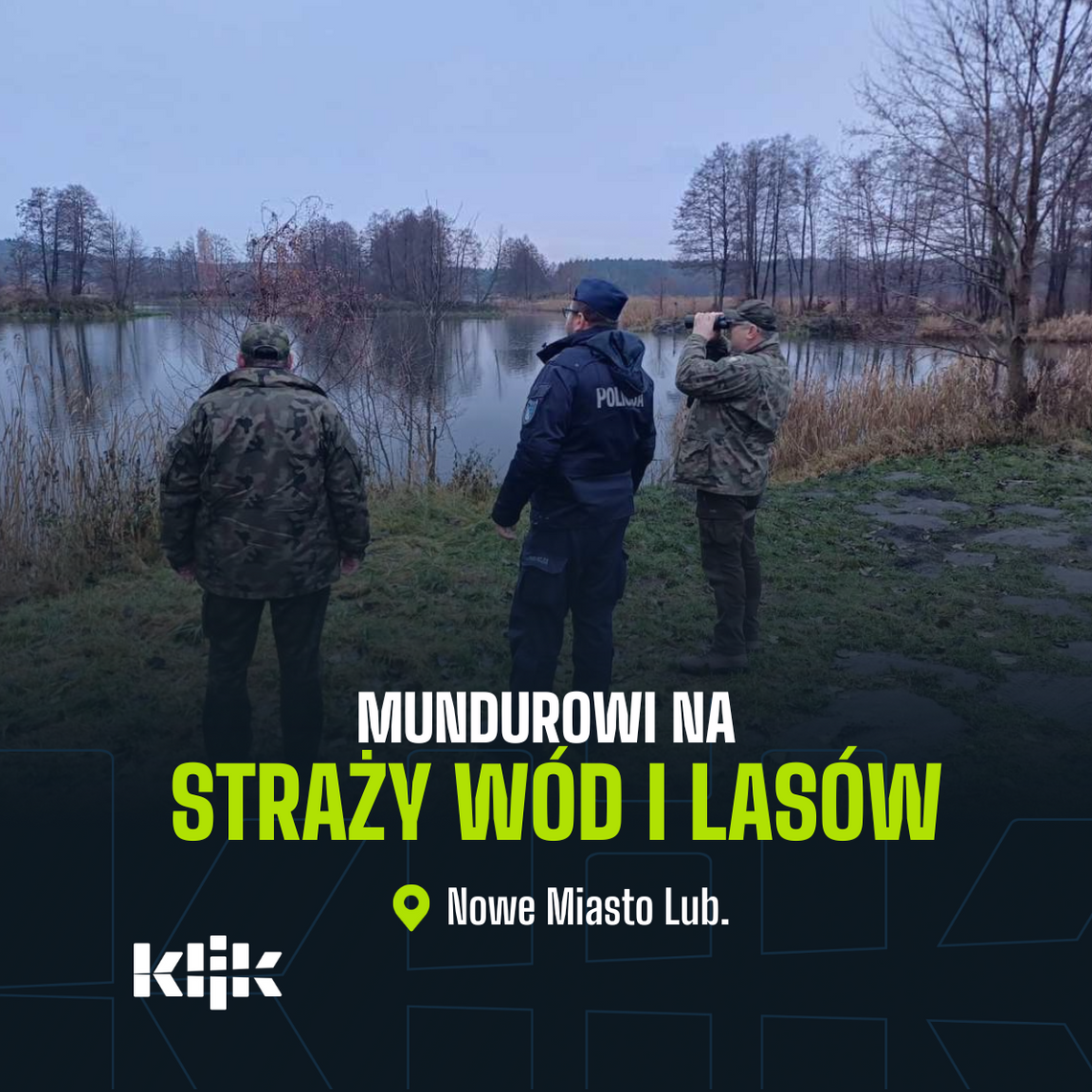 Mundurowi na straży wód i lasów