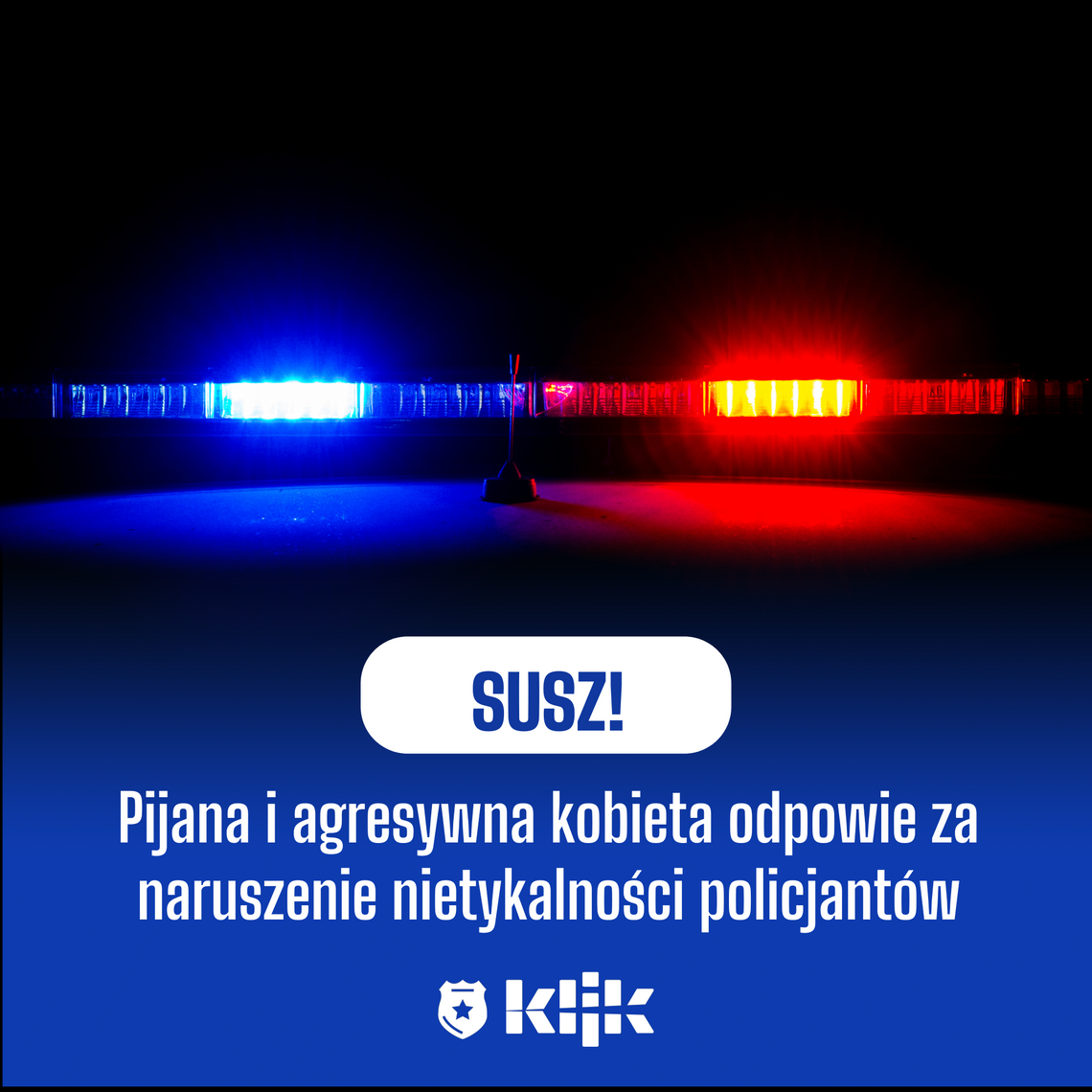 Pijana i agresywna kobieta odpowie za naruszenie nietykalności policjantów