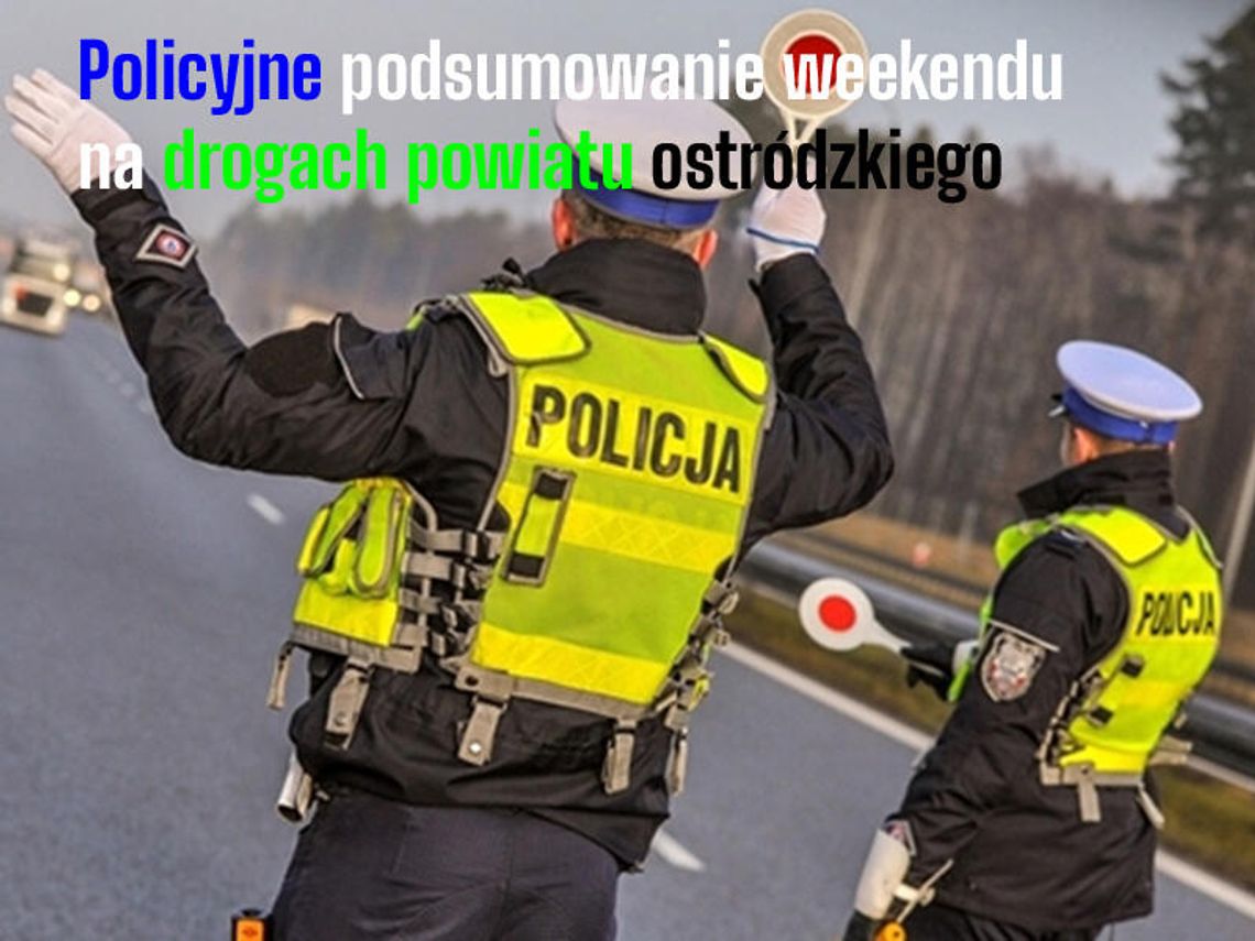 Podsumowanie drogowego weekendu na drogach powiatu ostródzkiego