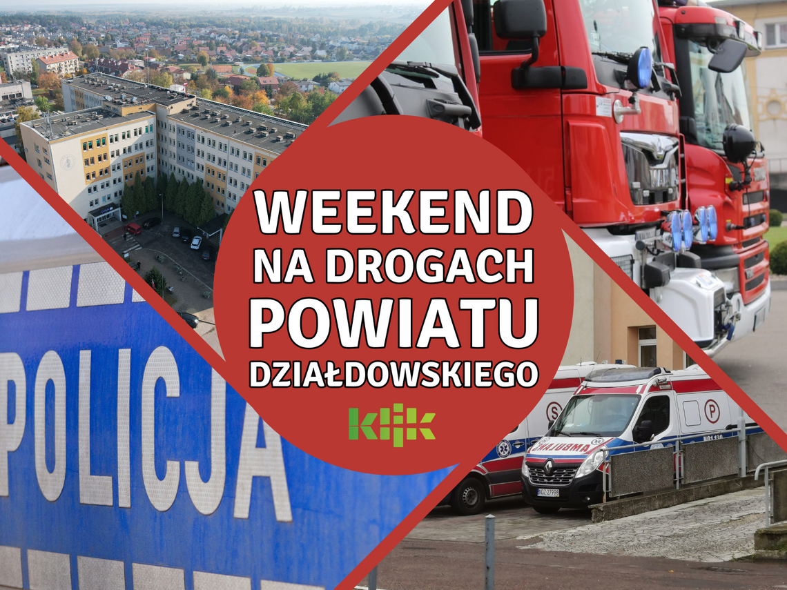 Podsumowanie zdarzeń drogowych w powiecie działdowskim z minionego weekendu