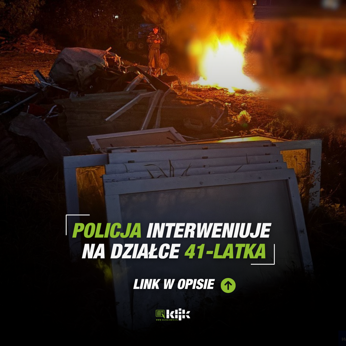 Policja interweniuje na działce 41-latka