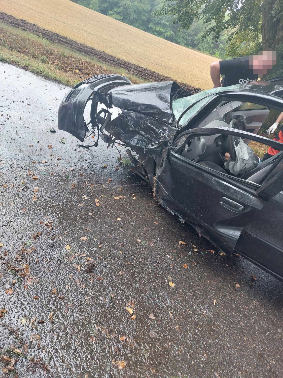 Policja ujawnia szczegóły wczorajszego wypadku na terenie gminy Rybno