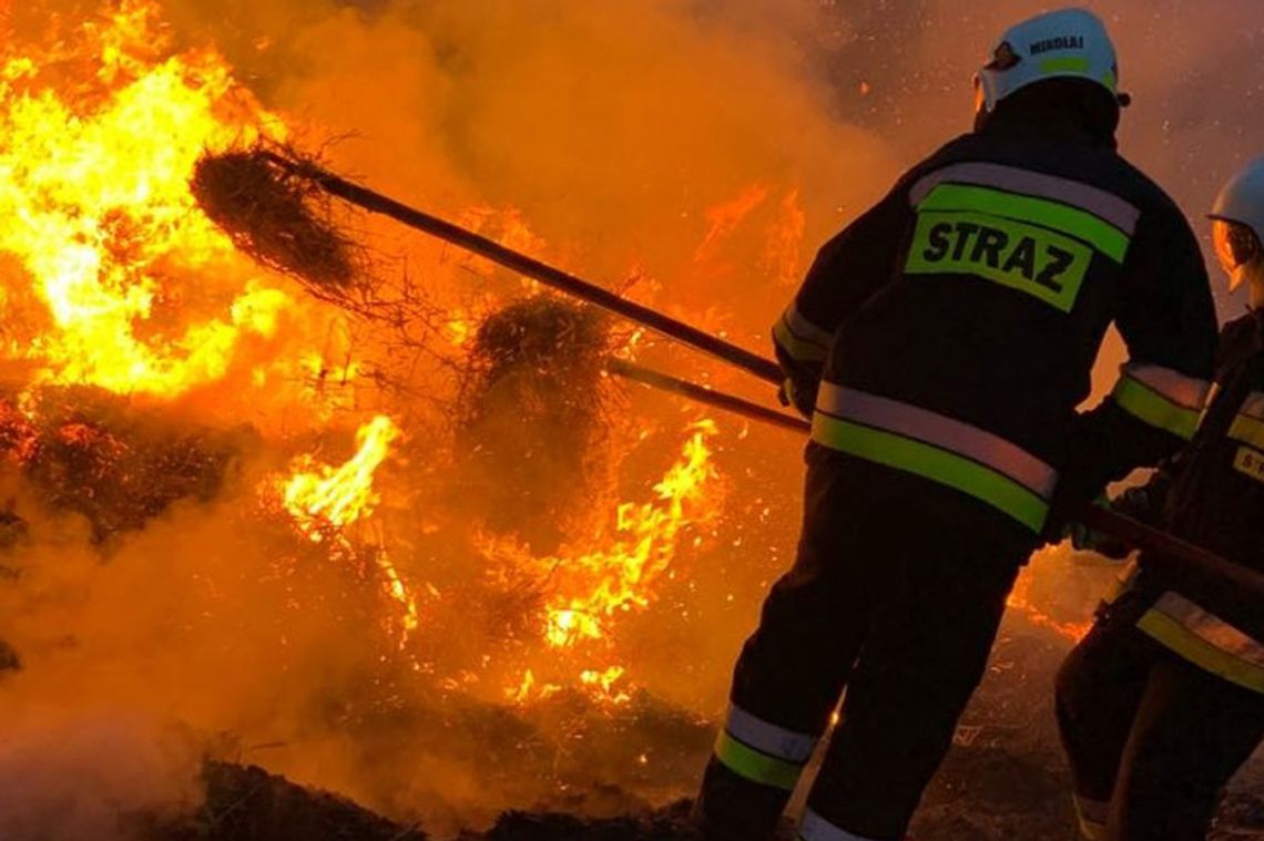 Pożar w Mrocznie. Interweniuje kilka zastępów straży pożarnej