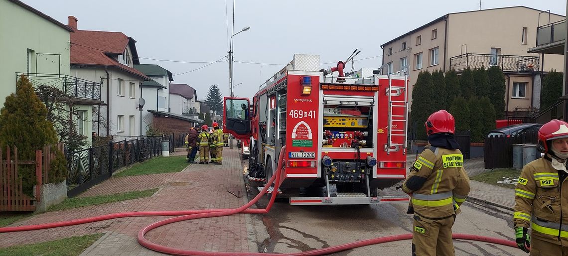 Pożar w piwnicy jednego z budynków mieszkalnych w Lubawie