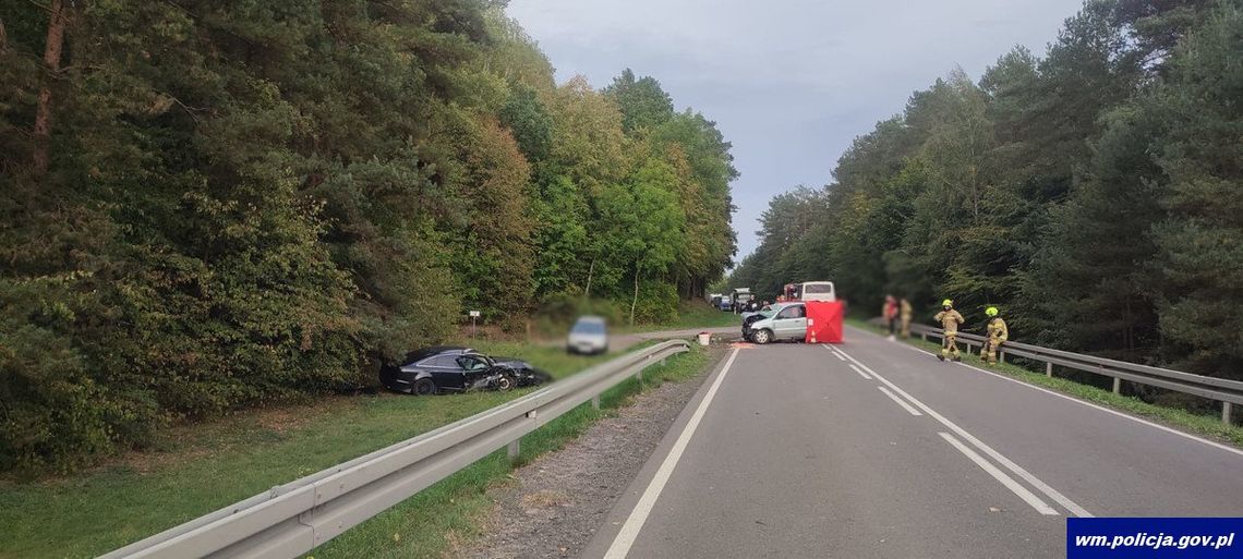 Śmiertelny wypadek pod Lidzbarkiem Warmińskim