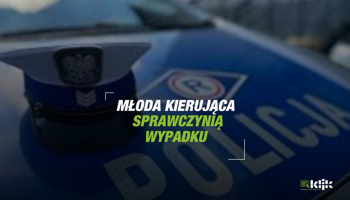 Zdarzenie z udziałem młodej kierującej autem