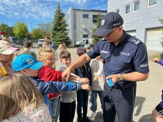 Uczniowie z wizytą u ostródzkich policjantów